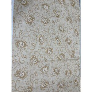 Kim Diehl Welcome Wagon Beige Floral Cotton Quilting Fabric 1/2 yard x 44" Henry